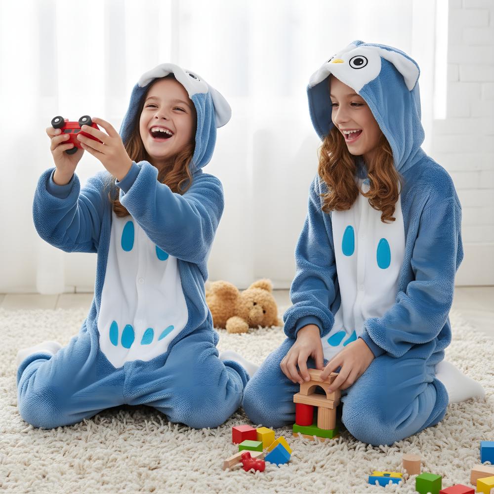 Piżama Onesie Kigurumi Kostium Przebranie Sowa Dzieci 125 - 135Cm
