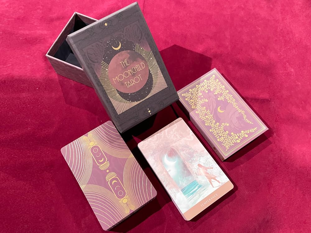 Nichiyu Tarot Set Tarot Shadow Work with Japanese instruction manual and Shadow Tarot Cards Filled with Magical 81-card [Moonchild - Edition] "Pocket