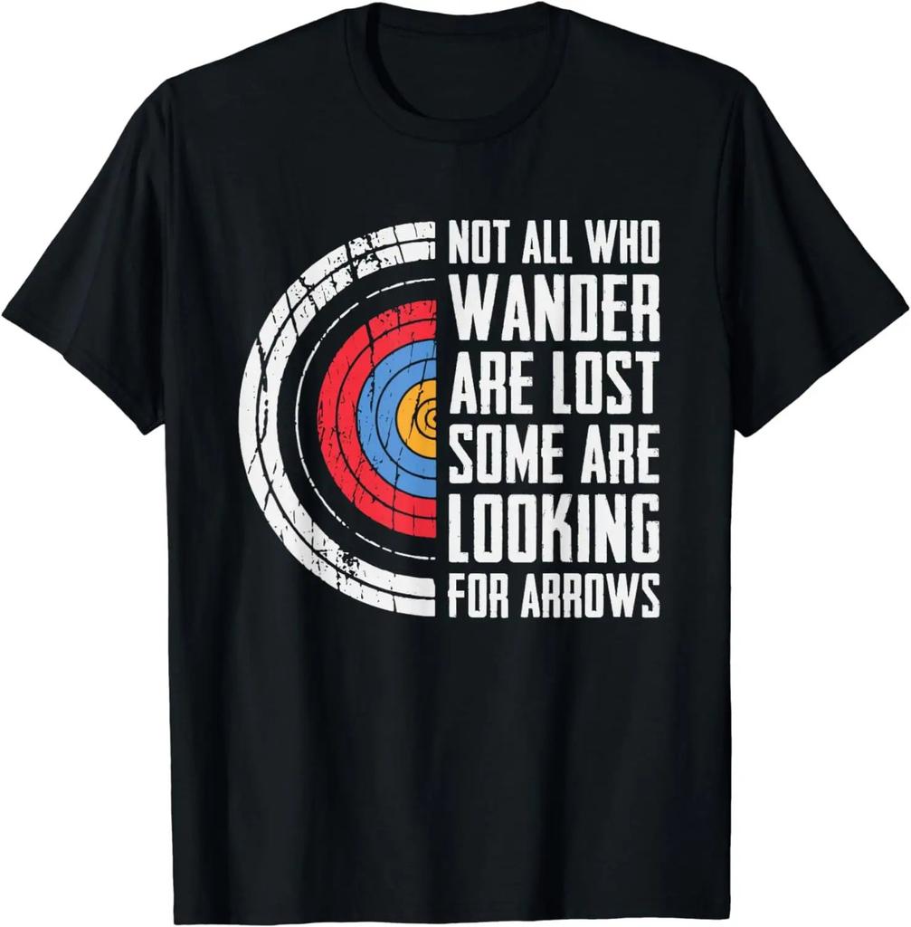 Archery Target Bow And Arrow Marksunisex Quiver For Archers Tshirt Unisex Summer Streetwear Tops Unisexs T Shirt Camiseta Hombre