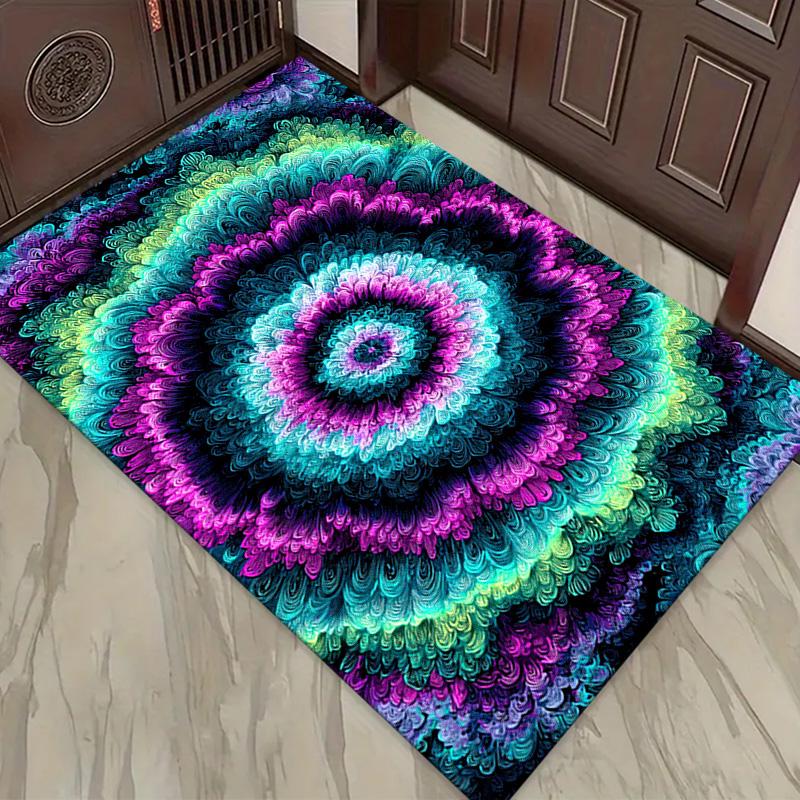 Ковер tie-dye для гостиной, спальни, дома, украшение для дивана, детский игровой нескользящий коврик