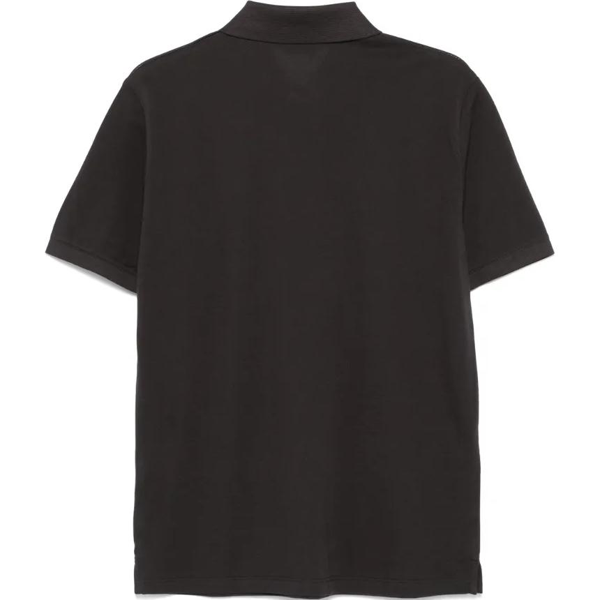 Emporio Armani Мужская однотонная футболка-поло SS25 Черная EM0008-54AF1-2955
