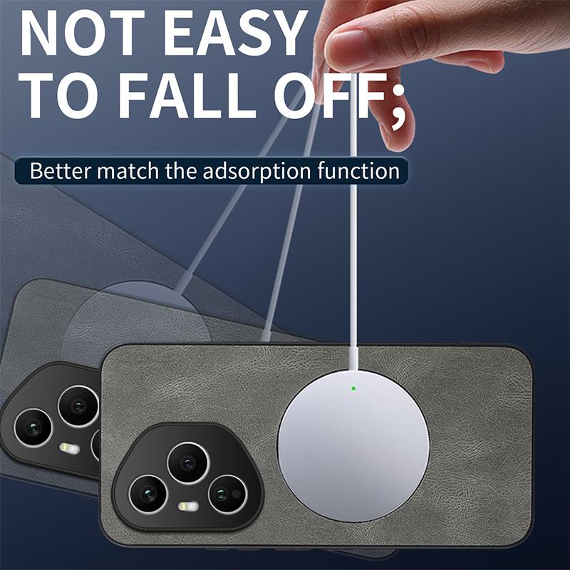 Для Honor 400 Pro Новый Роскошный Магнитный Беспроводной Заряд Чехол для Телефона Для Honor 400 Pro Ударопрочный Матовый Кожаный Задняя Крышка Чехол