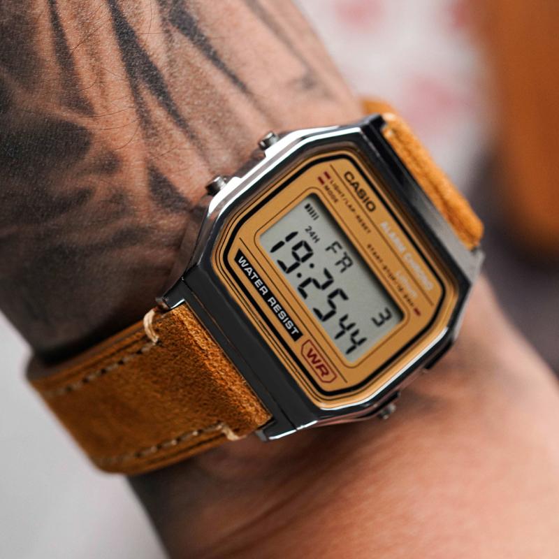 Casio Унисекс Кофейные часы A158WEA-9JF(Watch8--)