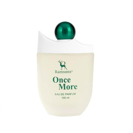 Ramsons - ONCE MORE Eau De Parfum | 100 мл | Духи для мужчин | TN - Бергамот, Персик, Слива | MN - Мимоза, Цветок ванили, Жасмин, Фрезия, Роза