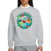 Sesame Street Unisex Adult Happy Holidays Elves Heather Christmas Sweatshirt