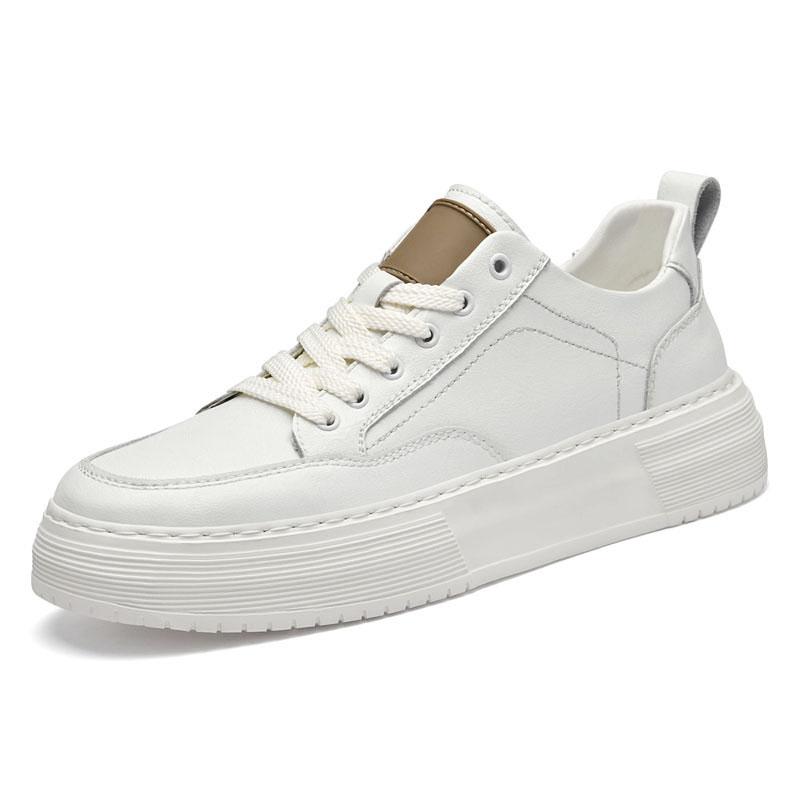 New Luxury Brand Men's Sneakers Classic Genuine Leather Casual Shoes Outdoor Vulcanize Shoes for Men Light Skateboard Footwear