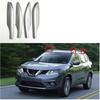 Серебристая крышка торца рейлинга багажника на крышу Совместимая для Nissan X-Trail X Trail Rogue T32 2014-2016 2017 2018 2019(Задний левый)