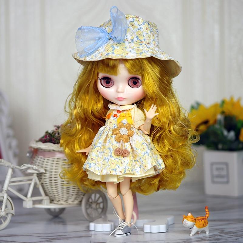 Кукла ICY DBS Blyth 1/6, аниме-кукла, шарнирное тело, белая кожа, глянцевое лицо, специальный комплект с одеждой, обувью и руками, 30 см, игрушка BJD