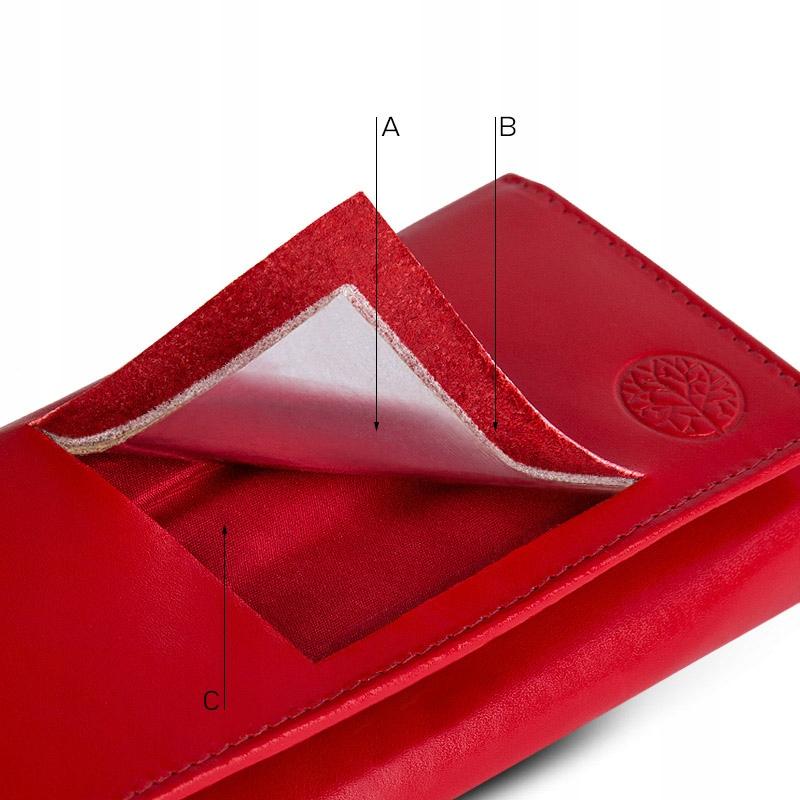 BPD-BF-13 RED Women' wallet CLASSIC + CERTIFICATE