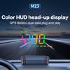 Скорость HUD Проектор на лобовое стекло GPS Компас Спидометр Head Up Display USB Источник питания Атмосферная лампа для грузовых автомобилей