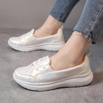 Домашняя уличная обувь для мамы для отдыха, удобная женская повседневная обувь без шнуровки для ходьбы, женская офисная рабочая обувь