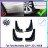4 PCS Car Mud Flaps  For Ford Mondeo MK4 2007~2012 2008 2009 2010 2011 Mudguard Splash Guards Fender Mudflaps Auto