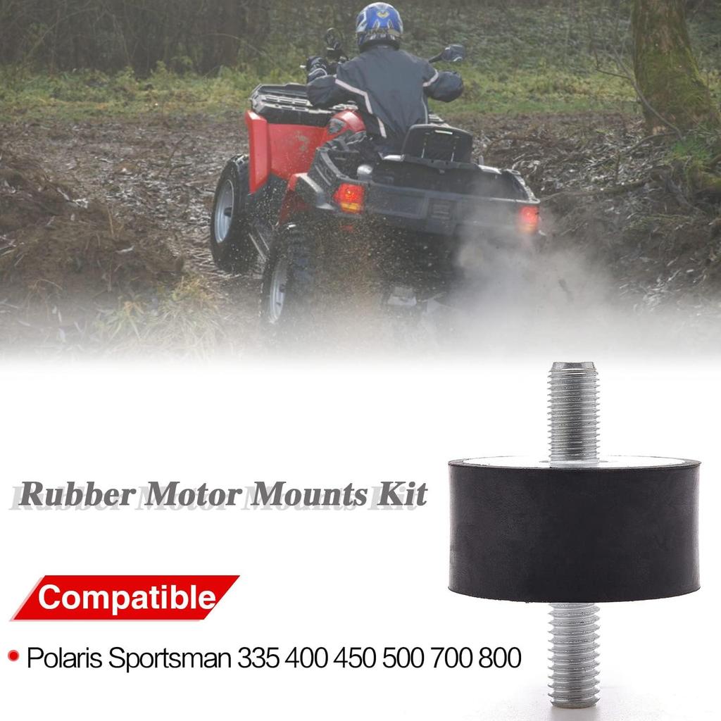 Engine Isolator Mount , for Polaris Sportsman 335 400 450 500 700 800 Rubber Motor mounts Kit Including Front mounts and Rear mounts(4pcs )