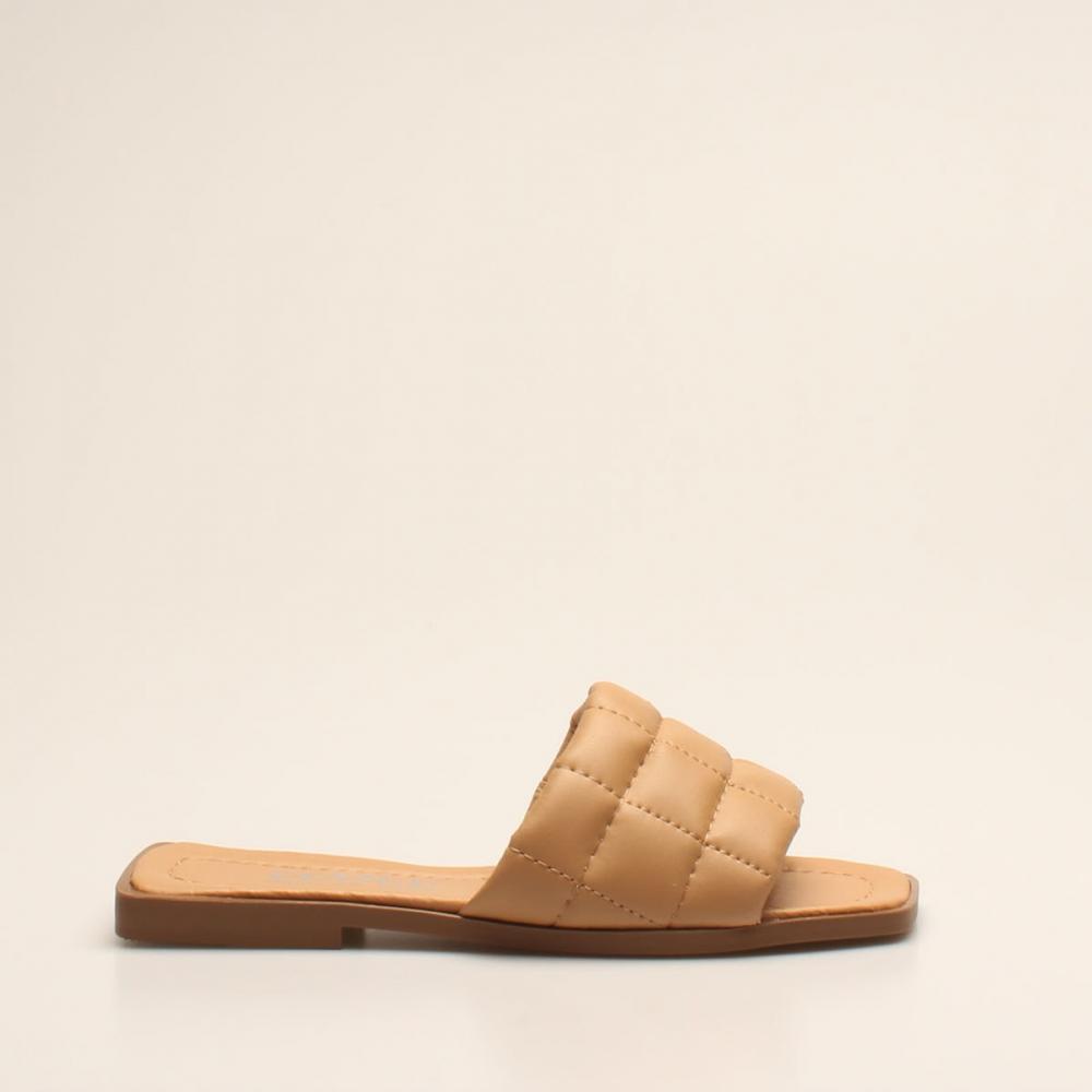 Женские тапочки из норковой кожи