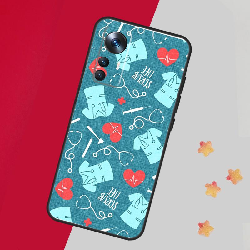 Медицинский чехол с изображением сердца для медсестры для Xiaomi 14T 11T 12T 13T 15 Pro 13 14 Ultra Чехол для POCO F7 F5 F6 X3 X5 X6 X7 Pro