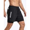 Men's Gym Shorts Quick Dry Athletic Workout Running Shorts with Zip Pockets