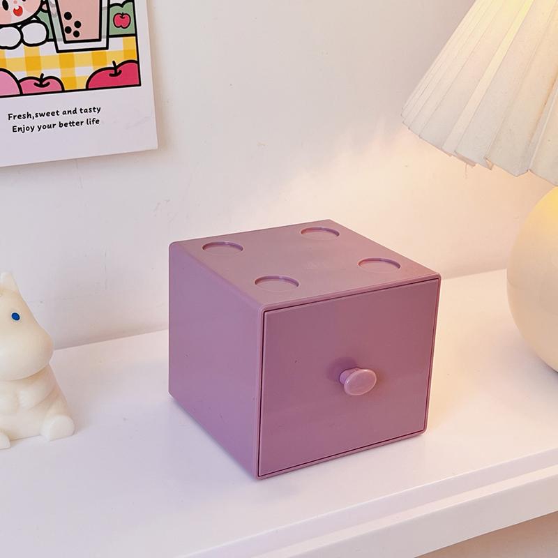Настольный квадратный ящик для хранения макарон Ящик для хранения Комбинированный ящик для хранения строительных блоков Ящик для хранения косметики Ящик для хранения ювелирных изделий