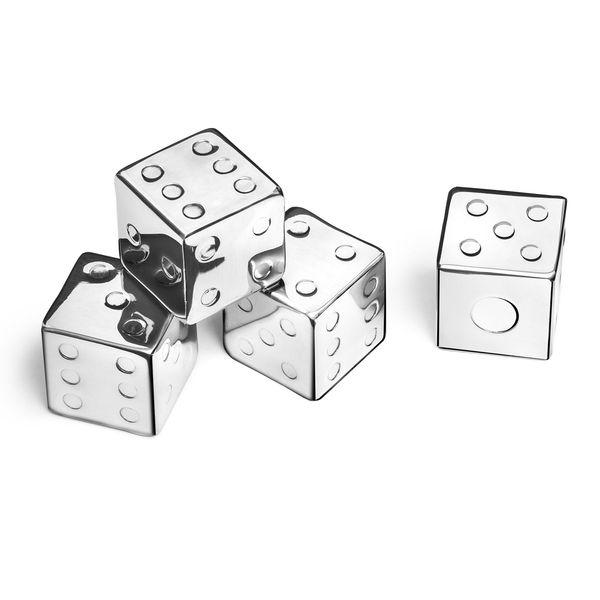 Многоразовые кубики льда для сыра (4 штуки) металл из нержавеющей стали