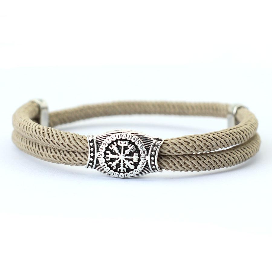 Vintage Viking Bracelet For Men Sliding Adjustable Rope Braclet Homme Beach Surfing Nautical Braslet Boyfriend Gift Pulseria