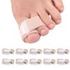 Hammer Toe Wraps (10-Pack), Big Toe Straightener with Pain Relief Soft Pads, Toe Bandage Protector for Broken Toes, Overlapped Toes, Curved Toes, Curl