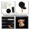 2D Acrylic Car Air Freshener Vent Clip, Cute Highland Cow Aromatherapy Diffuser for SUV Truck, Vehicle Scent Clip