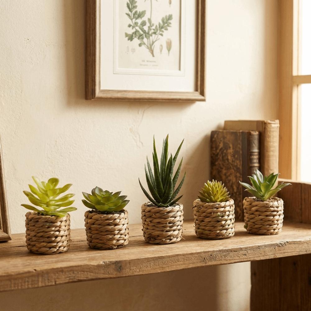 Mini Artificial Plants Model Crafts Potted Plants Simulation Potted Plants Office Decor