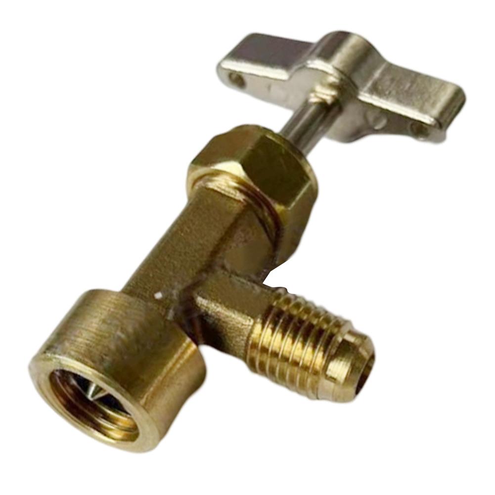 Single Puncture Installation R134A Can Tap Kit Brass Construction Controlled Gas Transfer Air-conditioning Installation