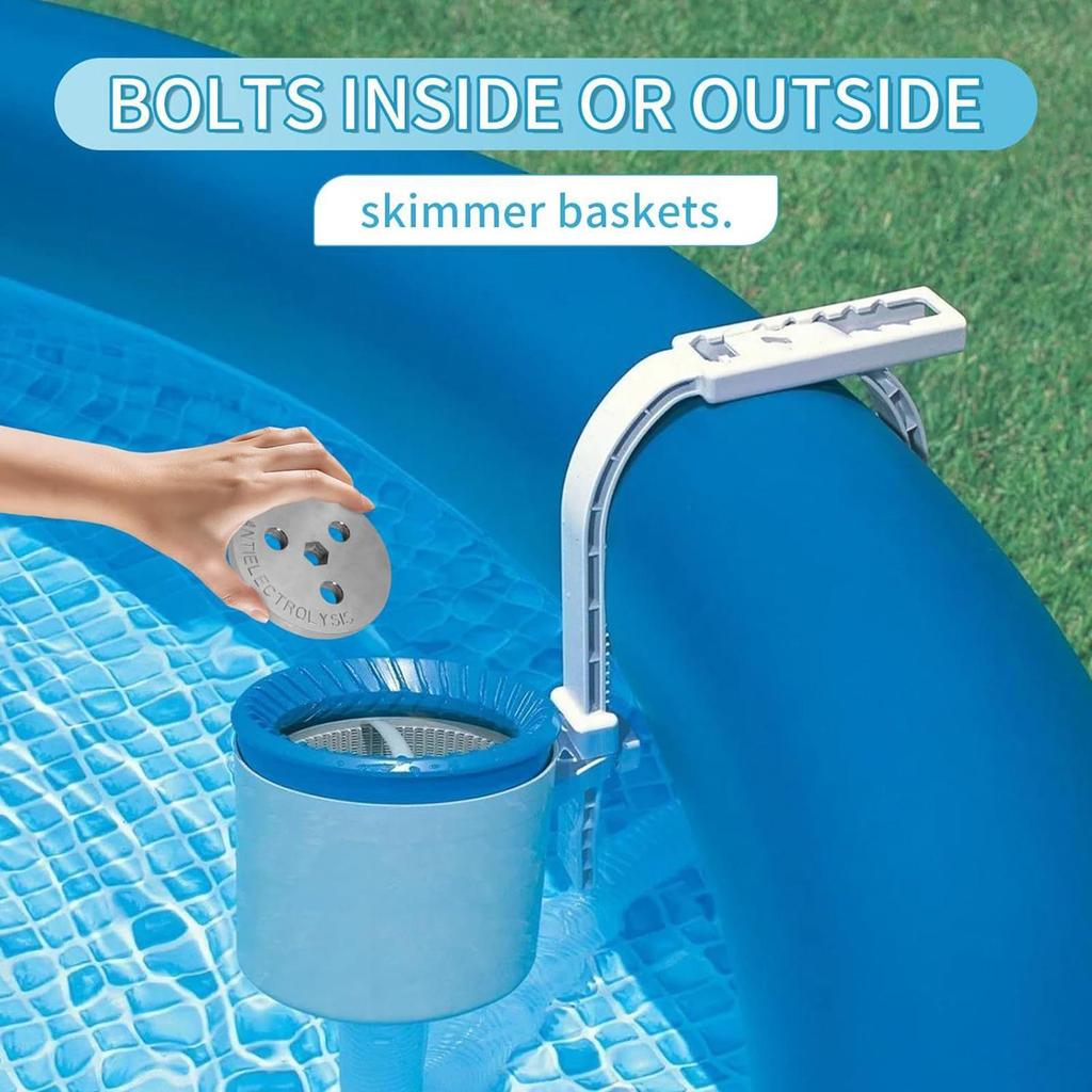 Pool Skimmer Basket Weight Pool Skimmer Weight Zinc Anode Plate Keep Your Skimmer Basket In Place For Salt System Swimming Pool