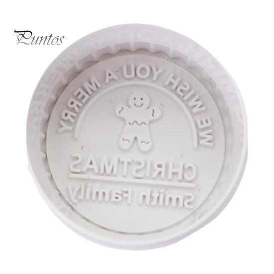 Рождественские штампы для печенья 3D персонализированные помадка глазурь украшение патока кекс резаки выпечка подарок для начинающих семья