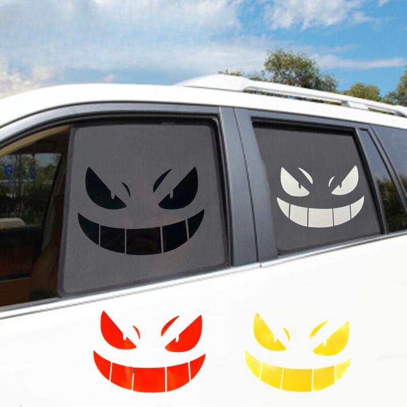 Creative Devil Smiley Car Stickers Electric Car Motorcycle Motorcycle Body Modification Stickers Fuel Tank Helmet Decoration