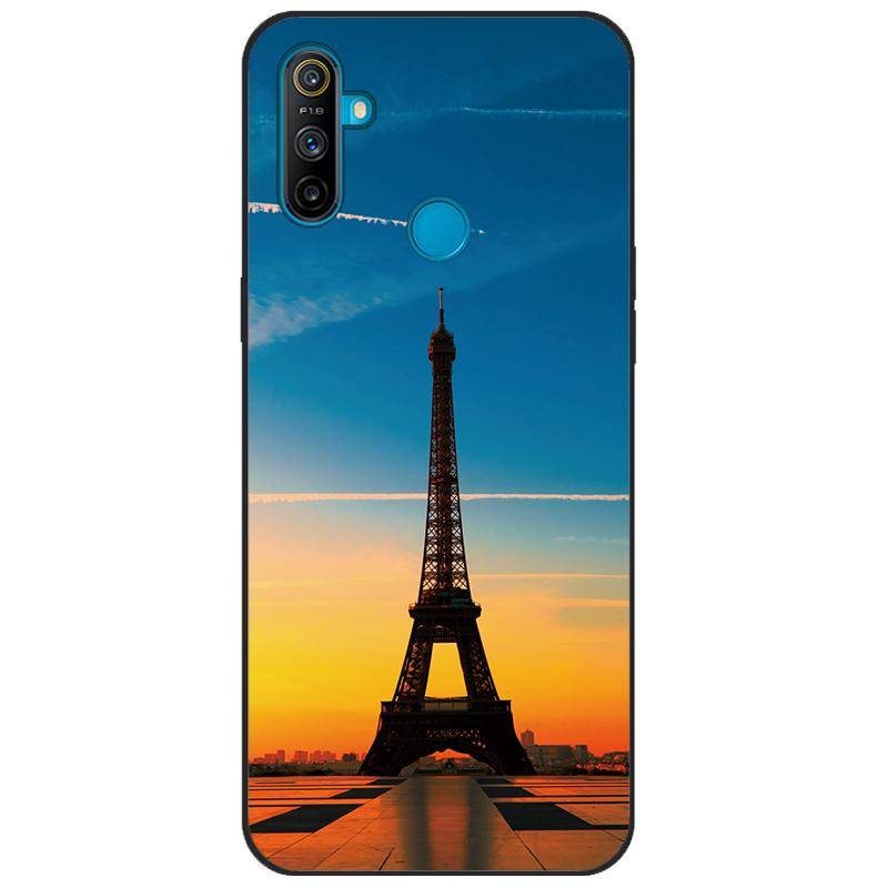 Чехол-бампер для Realme C3, мягкий силикон TPU, задняя крышка с рисунком, для OPPO Realme C3 RMX2020 C 3 RealmeC3, мультяшный чехол для телефона Funda