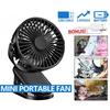ABS Desk Fan Portable USB Rechargeable Fan Mini Clip On Fan  Men