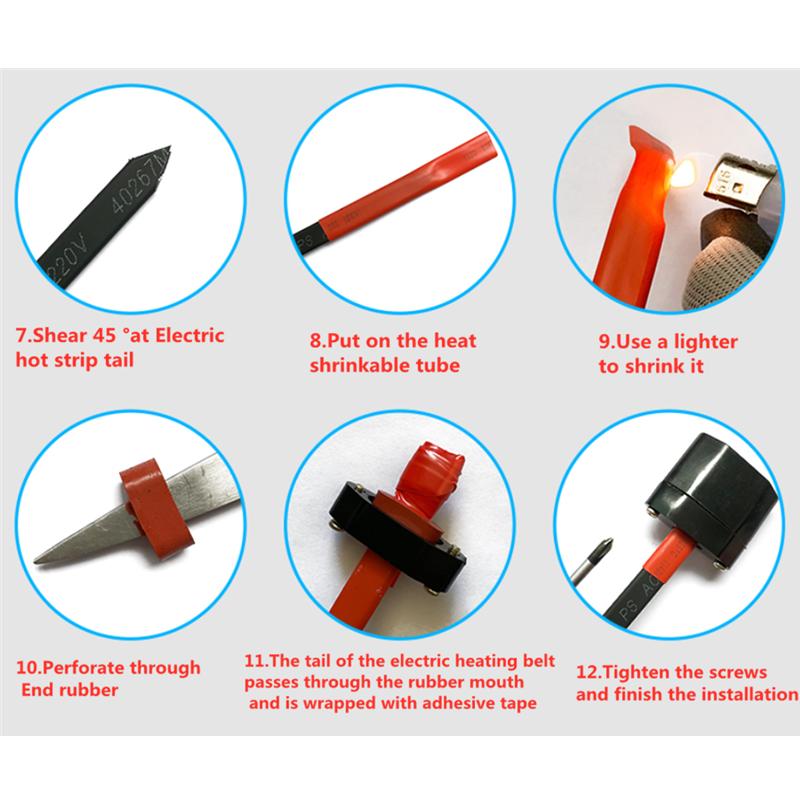 100 м мягкий гибкий нагревательный кабель, защита от замерзания, саморегулирующийся теплый провод, 220 В, 20 Вт/м, огнестойкий нагревательный кабель