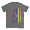 Casual Venezuela Flag 4th of July USA Venezuelan Flag TShirt Unisex Round Neck Pure Cotton T Shirt Short Sleeve Tee Shirt Clothes