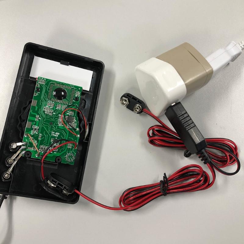 2-в-1 Type C USB Сетевой адаптер на двойной 9-вольтовый батарейный элиминатор 6F22 Заменяет 2 шт. 9-вольтовых батарейки USB-кабель питания