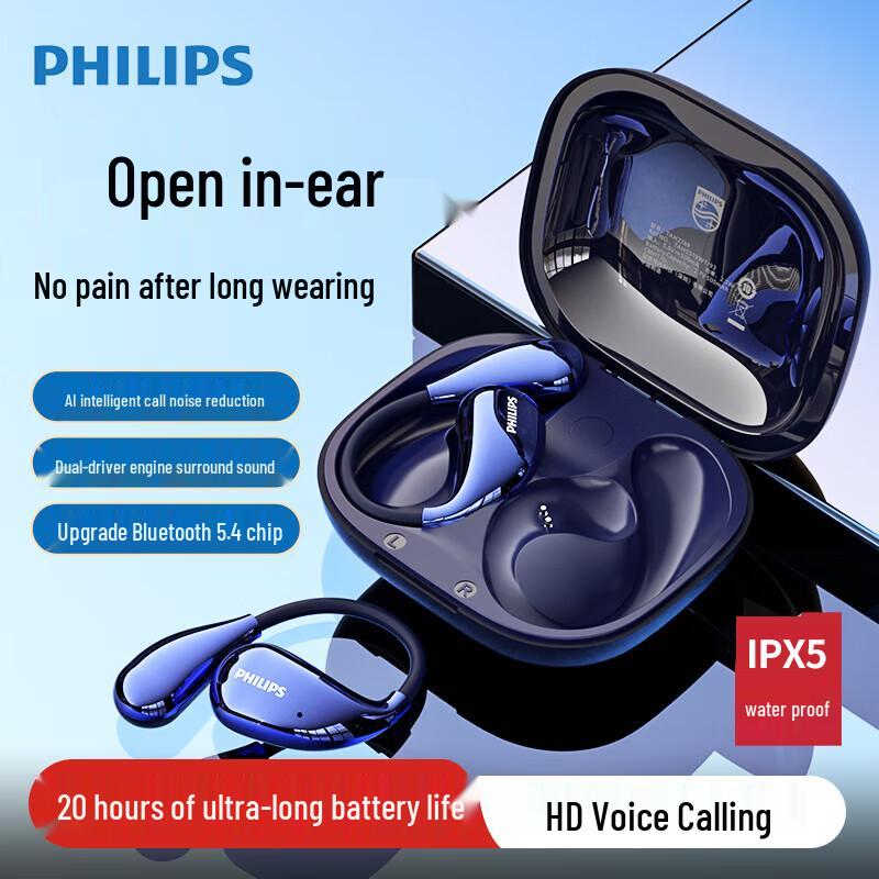 Philips TAT2769 Open-Ear Sports Bluetooth Earphones