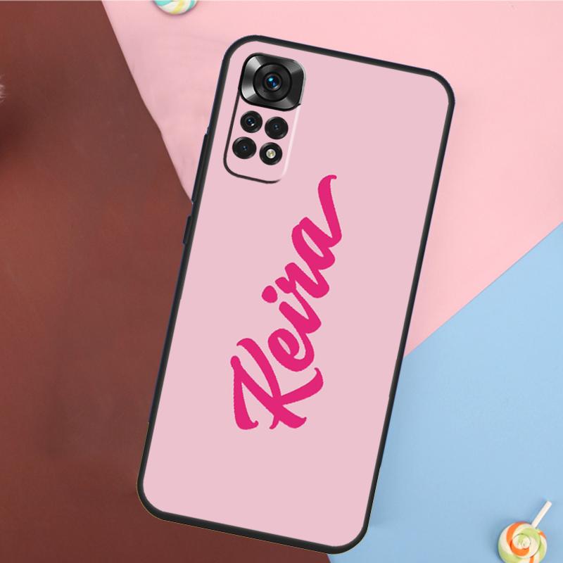 Персонализированный чехол с индивидуальным именем и подписью для Redmi Note 12 Pro 8 9 10 11 Pro Note 9S 10S 11S 8T Redmi 10 12C 9C 10A 10C