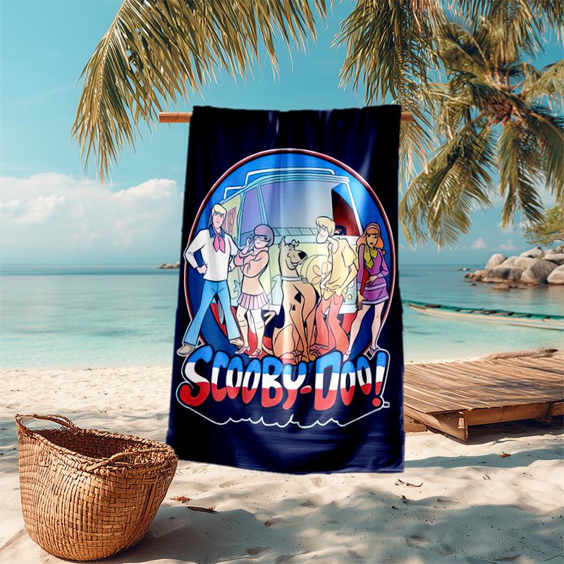 Scoobydoo Dog Portrait Soft Beach Towel Outdoor Vacation Beach Towel Outdoor Absorbent Bath Towel Blanket Beach Towel Beach Towel For Vacation Photos