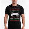 Merry Mxmas Ugly Sweater NC TShirt Summer Casual Cotton Tee Oversized Streetwear Tops Vintage Graphic Print  Cotton