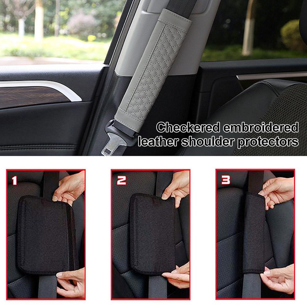 PU кожаный автомобильный ремень безопасности плечевой протектор автомобильный аксессуар ремень безопасности чехол для стайлинга автомобиля ремень безопасности наплечник подушка защита