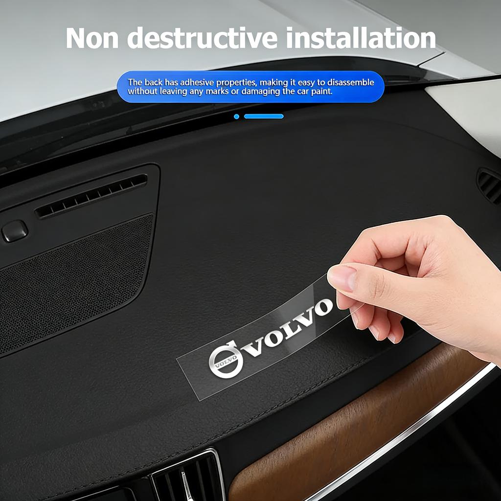 3D Metal Emblem Sticker Car Interior Decoration Styling Decals For Volvo AWD S60 XC60 XC40 XC90 V60 S80 S90 V90 S60L D4 D5 T5 T6