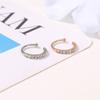 1PC Fashion Classic Simple Rhinestone C Shape Ear Clip Women Earrings Jewelry