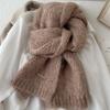 Albaca Alpaca Wool Scarf for Women's Winter New Wool Blend Korean Style  Trendy Student  High End Knitted
