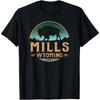 Миллс Вайоминг WY Буйвол Бизон Футболка