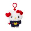 Sanrio Mascot Holder Hello Kitty Plush Keychain 181757 (Denim Patch)