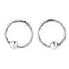 2шт 4 мм мужчины женщины хирургическая сталь кольцо в носу обруч пирсинг хряща