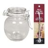 Glass Jar with Lid + Stainless Steel Straw with Filter