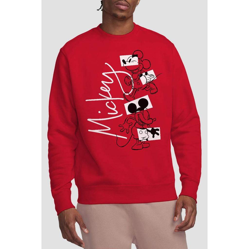 Disney Unisex Adult Mickey Mouse Geometric Shapes Sweatshirt