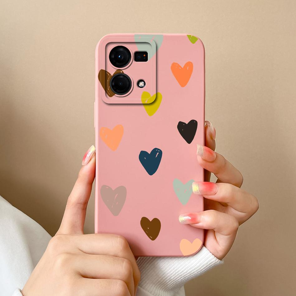 For Oppo F21 F21S Pro 4G 5G Phone Case New Fashion Liquid Silicone Camera Protection Back Cover For Oppo F 21 S Pro Funda Bumper
