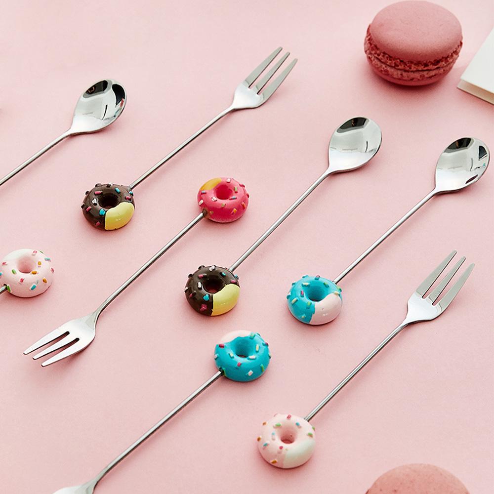 High Quality Stainless Steel Dessert Cake Dinnerware Coffeeware Sugar Stirring Spoon Teaspoon Fruit Fork Coffee Spoon